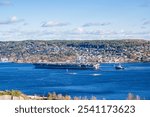 Aircraft carrier USS Harry S. Truman on a visit in Norway.