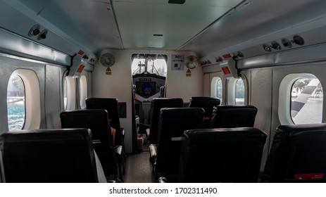 aircraft interior, inside the cabin