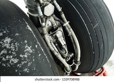 Aircraft Landing Gear Close-up