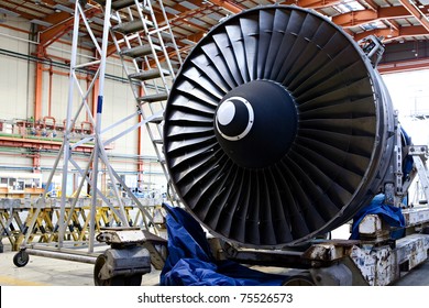 Aircraft Maintenance, Dismantled Plane Engine