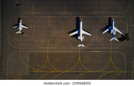 aircraft parking at the airport
