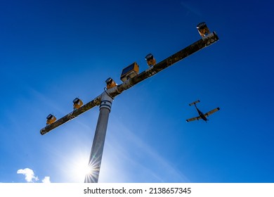 Aircraft Passing By At Stuttgart Airport