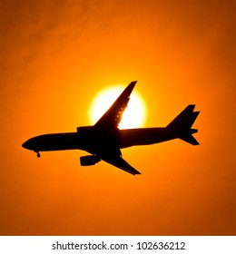 Aircraft Sunset