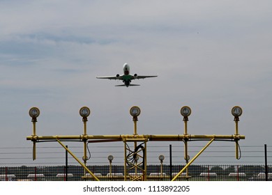 Aircraft Is Taking Off At Rotterdam The Hague Airport .