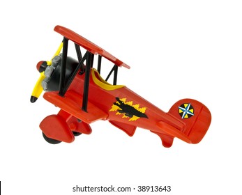 Aircraft toy isolated on white background