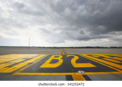 Airfield - Marking On Taxiway Is Heading To Runway.