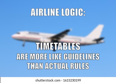 Airline Logic Funny Meme Social Media Stock Photo 1615230199 | Shutterstock
