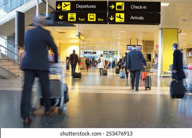 Airline Passengers in an Airport
