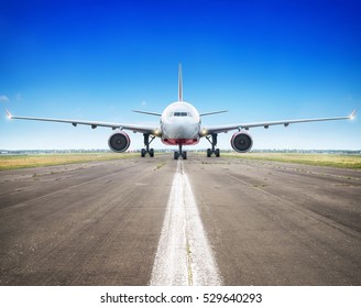 Airliner Ready For Take Off