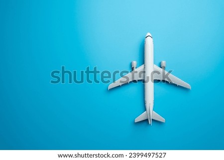 Airlines passenger plane. Place for text. Passenger transportation. World communication and commercial flights. Traveling by plane. Booking tickets and accumulating air mile bonuses.