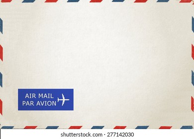 Airmail Envelope isolate on white background