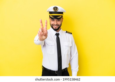 Airplane Arab Pilot Man Isolated On Stock Photo 1995158462 | Shutterstock