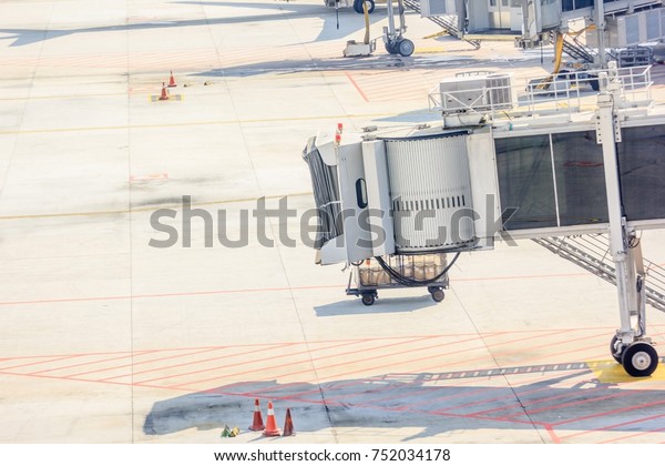 Airplane Bridge Airport Passengers Boarding Jetway Stock Photo Edit Now