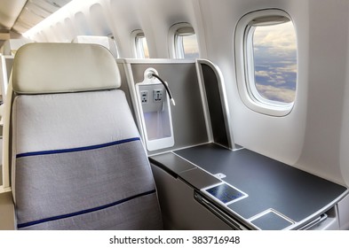 Airplane Cabin Business Class Interior