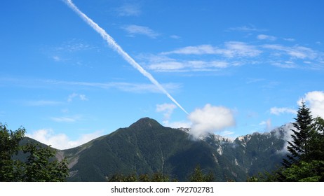 Airplane cloud sky