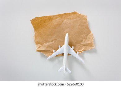 airplane with copyspace