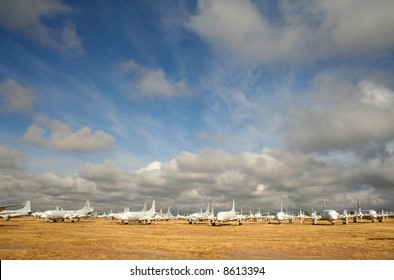 Airplane Graveyard In Tucson, Arizona