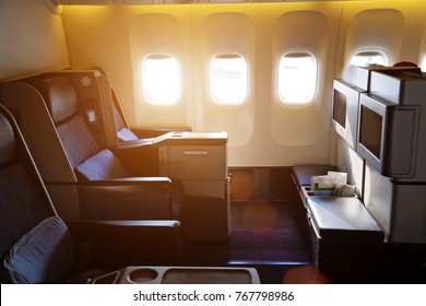 Airplane interiors, first class seats 