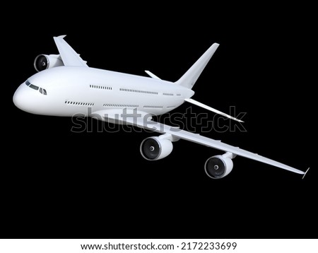 Airplane Isolated on Black Background (Plane, White Plane, Cargo Plane, travel Plane,(AirPlane, White AirPlane, Cargo AirPlane, travel AirPlane)
