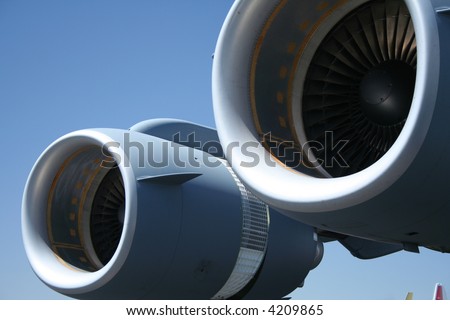 airplane jet engine detail