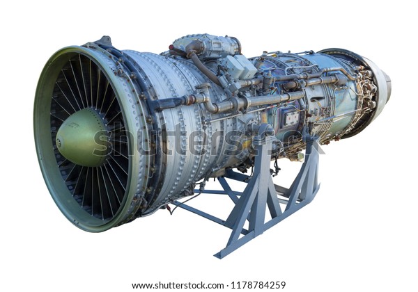 Airplane Jet Engine Displayed On Stand Stock Photo (Edit Now) 1178784259