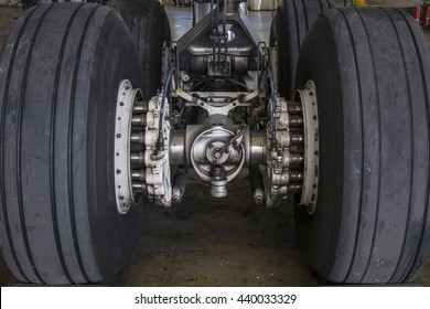 Airplane Landing Gear Detail View