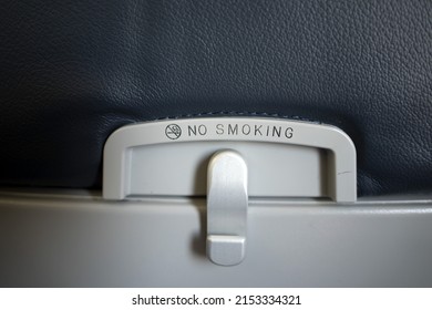 Airplane No Smoking Sign Detail