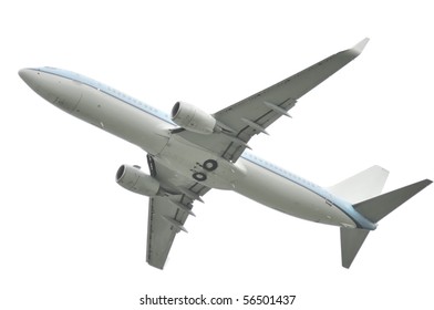 Airplane On A White Background