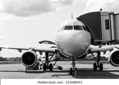 Airplane Prepare For Fight At The Air Port