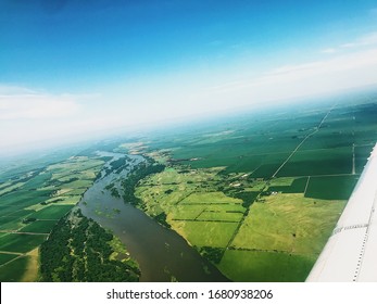 Airplane Ride Over Nebraska Platte River