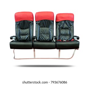 Airplane Seats Isolated On White Background