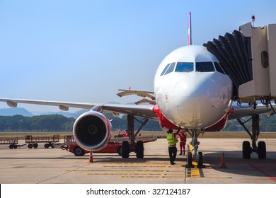 Airplane And Terminal.