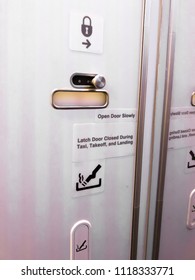 Airplane Toilet Door