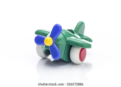 Airplane Toy Isolated On White Background