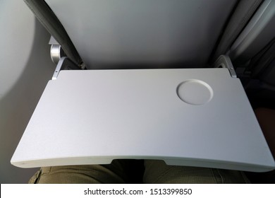 Airplane Tray Table On Seat Back ,selective Focus