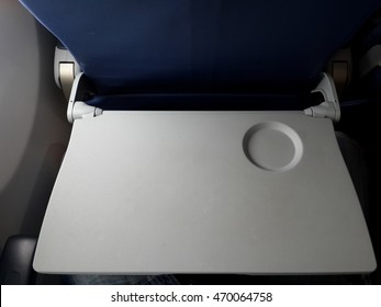 Airplane Tray Table On Seat Back ,selective Focus