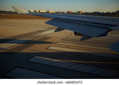 Airplane view from inside