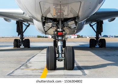 Airplane View From Landing Gear 