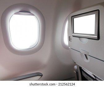 Airplane Window Seat With LCD Screen