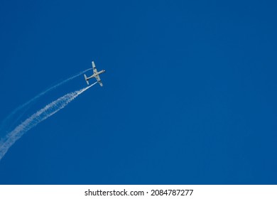Airplanes on a background of blue sky