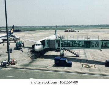 Airport Apron At Netaji Subhas Chandra Bose International Airport, Kolkata India On 4th April 2018