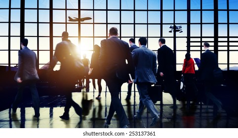 Airport Commuter Business Travel Tour Vacation Concept