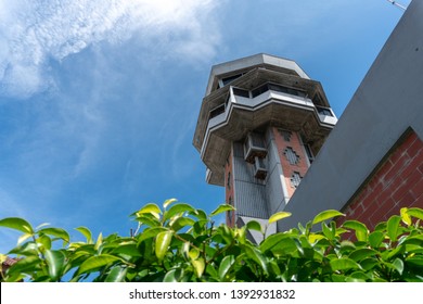 Airport Control Tower At Ngurah Rai International Airport Bali. ATC Purpose Is To Prevent Collisions,organise & Expedite The Flow Of Air Traffic & Provide Information & Other Support For Pilots