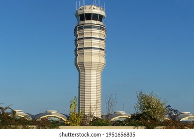 Airport Control Tower At Reagan National Airport, DC