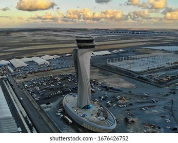 İstanbul Airport During Construction Aerial By Drone