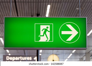 Airport Exit Sign Stock Photo 142588087 | Shutterstock