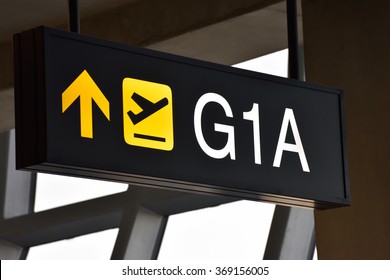 Airport Gate Sign.