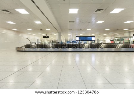 airport interior at baggage claim