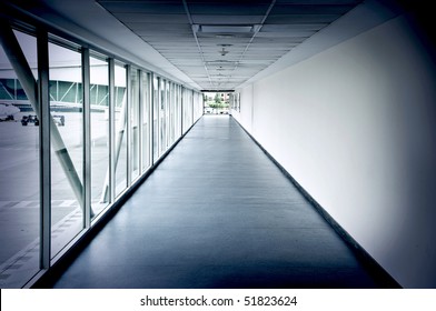 Airport Interior Hallway