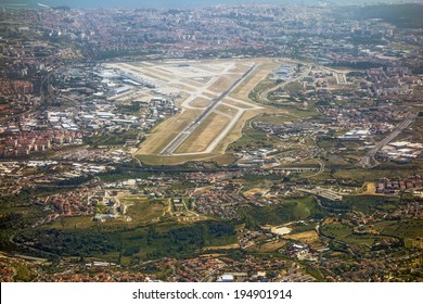 Airport Lisbon, Portugal, Aerial View